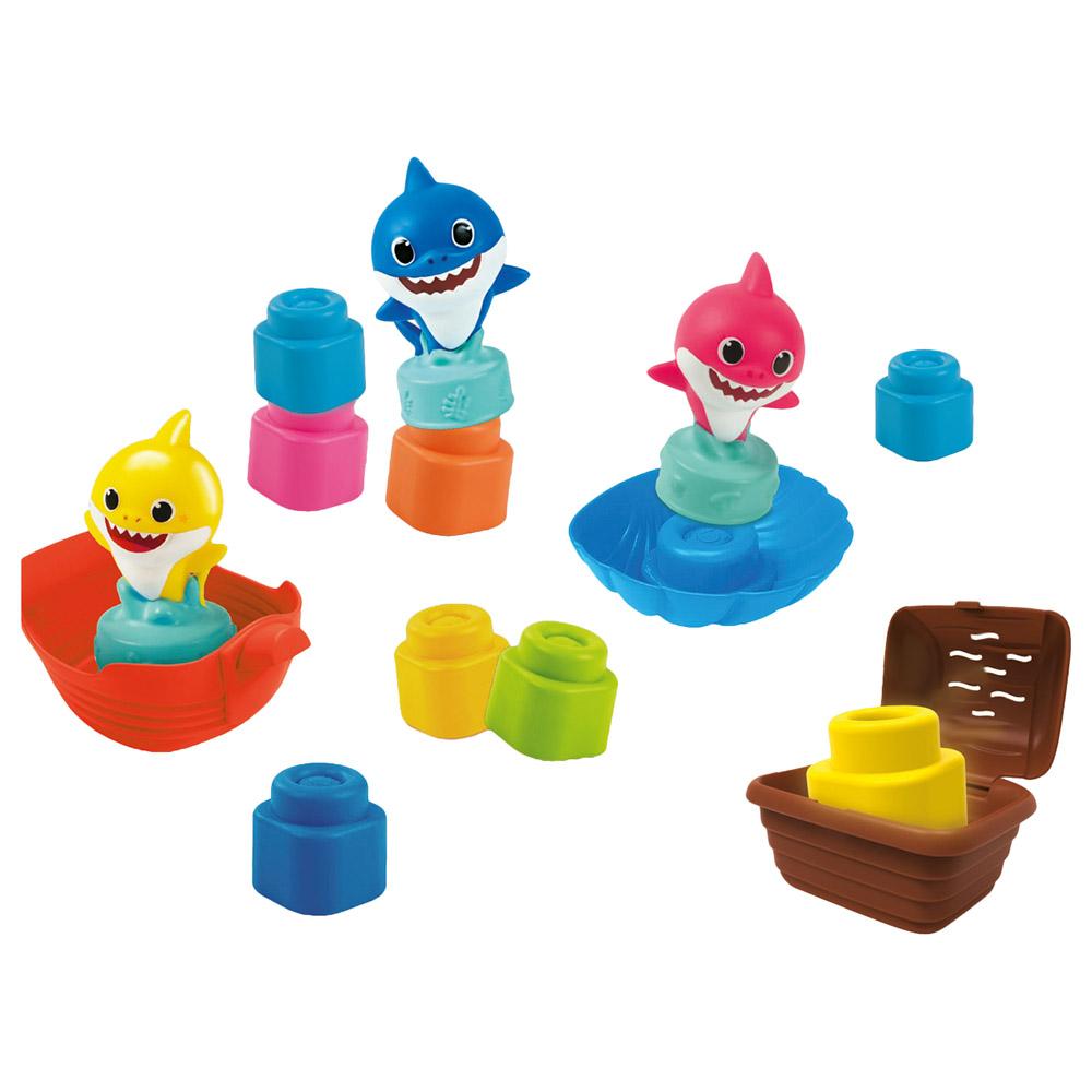 لعبة مكعبات بيبي شارك للأطفال كلمنتوني Clementoni Soft Clemmy Baby Shark Playset