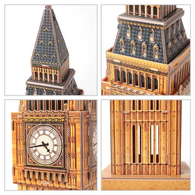 بزل 3D على شكل ساعة بيج بن 44 قطعة CubicFun 3D Puzzle Big Ben London - SW1hZ2U6NjkzNjk1