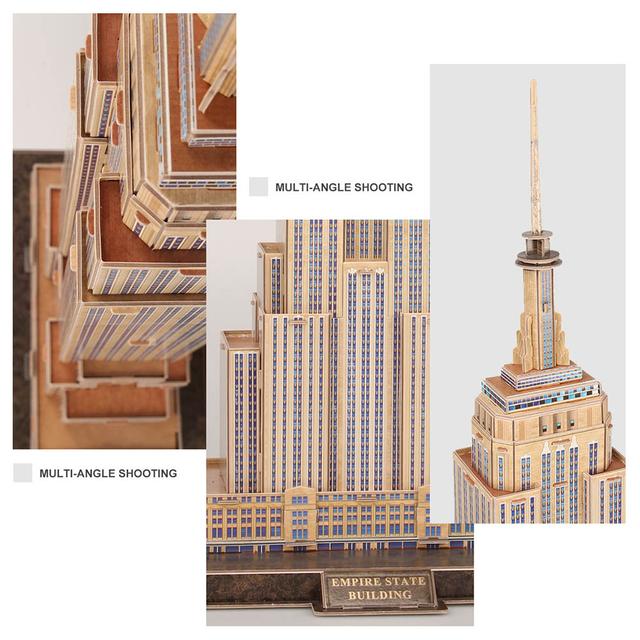 بزل 3D على شكل برج 66 قطعة CubicFun 3D Puzzle Empire State Building - SW1hZ2U6NjkwNTg1
