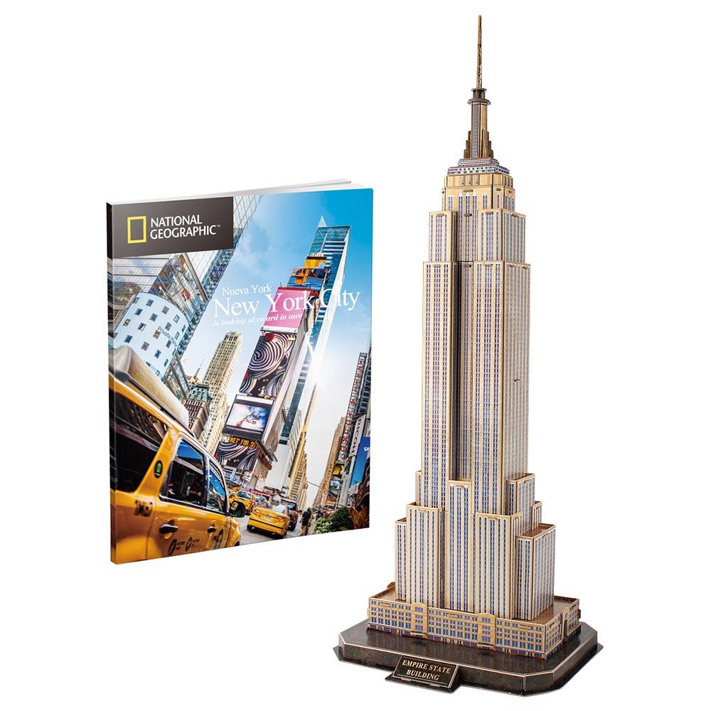 بزل 3D على شكل برج 66 قطعة CubicFun 3D Puzzle Empire State Building