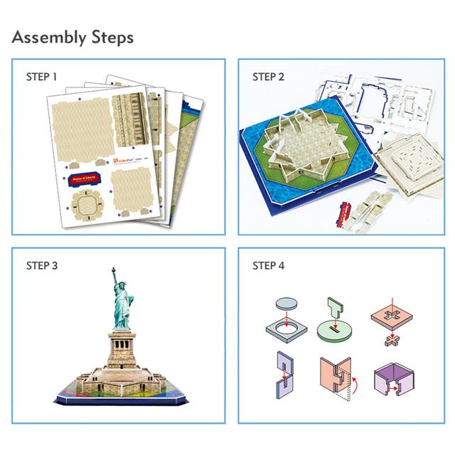 بزل 3D على شكل تمثال الحرية 39 قطعة CubicFun 3D Puzzle Statue Of Liberty - SW1hZ2U6NjkzNjc4