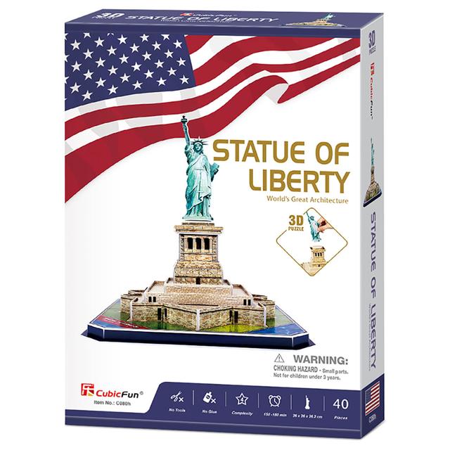 بزل 3D على شكل تمثال الحرية 39 قطعة CubicFun 3D Puzzle Statue Of Liberty - SW1hZ2U6NjkzNjgw