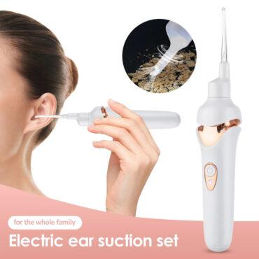 منظف أذن لاسلكي Luminous Electric Suction Ear Spoon LED Light