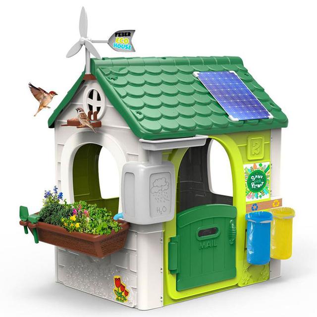 بيت اطفال بلاستيك أبيض وأخضر فيبير Feber White And Green Eco Playhouse - SW1hZ2U6Njg4MTc3