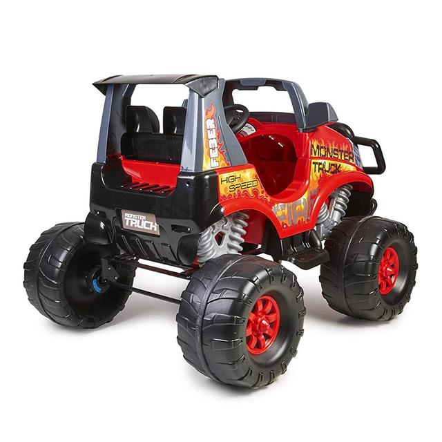 سيارة كهربائية للاطفال 12 فولت - أحمر Rideon Monster Truck-Feber - SW1hZ2U6Njg3OTMz