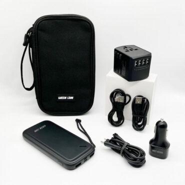 عرض شواحن حقيبة السفر من جرين 6 في 1 Green Lion Combo Pack Universal Travel Bag