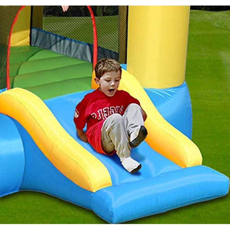 نطيطة اطفال (نطيطة هوائية للاطفال) مع زحليقه (قابلة للنفخ) - 2*2.53*1.6 متر Bouncy Castle With Slide - Happy Hop - 6}