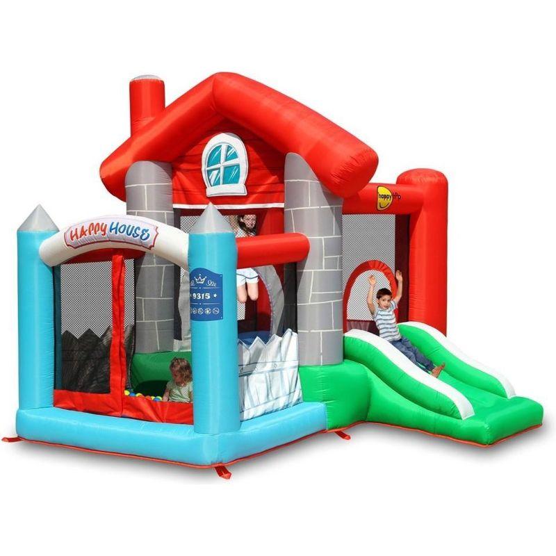 نطيطة اطفال (نطيطة هوائية للاطفال) مع زحليقه (قابلة للنفخ) - 2.5*2.7*2.2 متر Happy House-Happy Hop