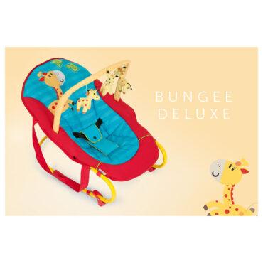 كرسي هزاز للاطفال مع قوس لعب حيوانات الغابة من هوك Hauck Bungee deluxe Rocker Jungle Fun - 2}