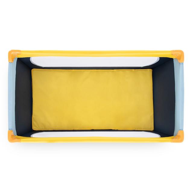 سرير اطفال سفري بنوافذ شبكية كحلي و أصفر من هوك Hauck Dream'N Play Travel Cot Yellow/Blue/Navy - SW1hZ2U6Njk3OTAx