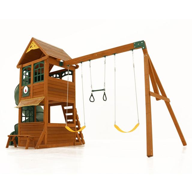 ألعاب خارجية للأطفال كيد كرافت Kidkraft Forest Ridge Swing Set - SW1hZ2U6NzAwMDQz