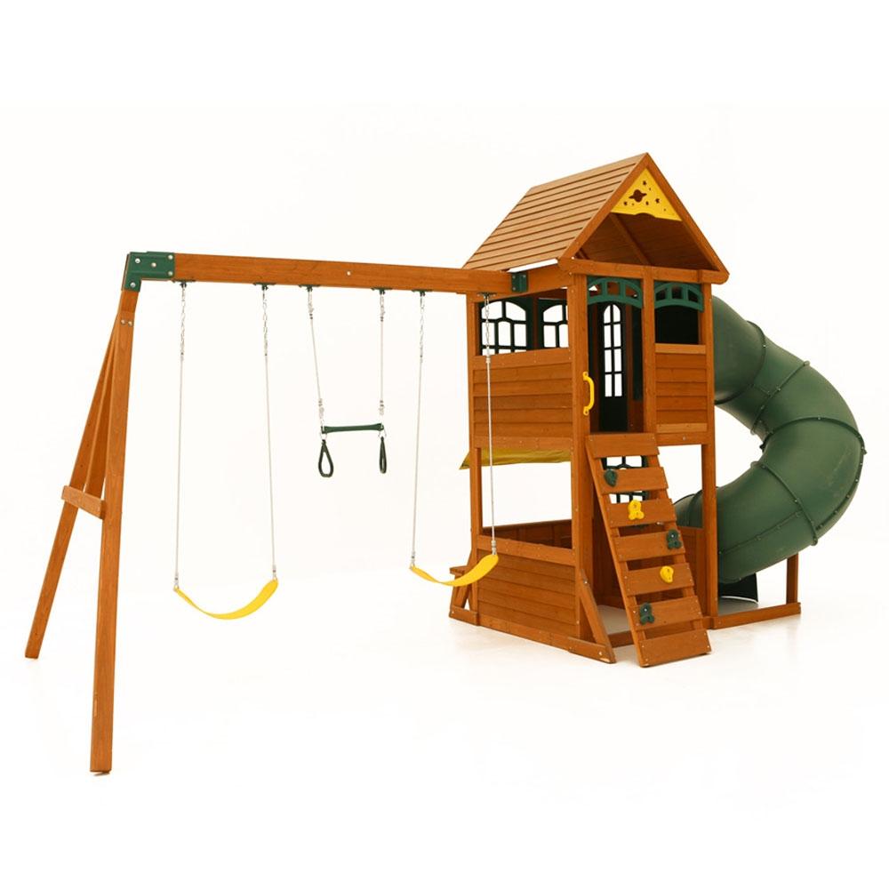 ألعاب خارجية للأطفال كيد كرافت Kidkraft Forest Ridge Swing Set - cG9zdDo3MDAwNDU=