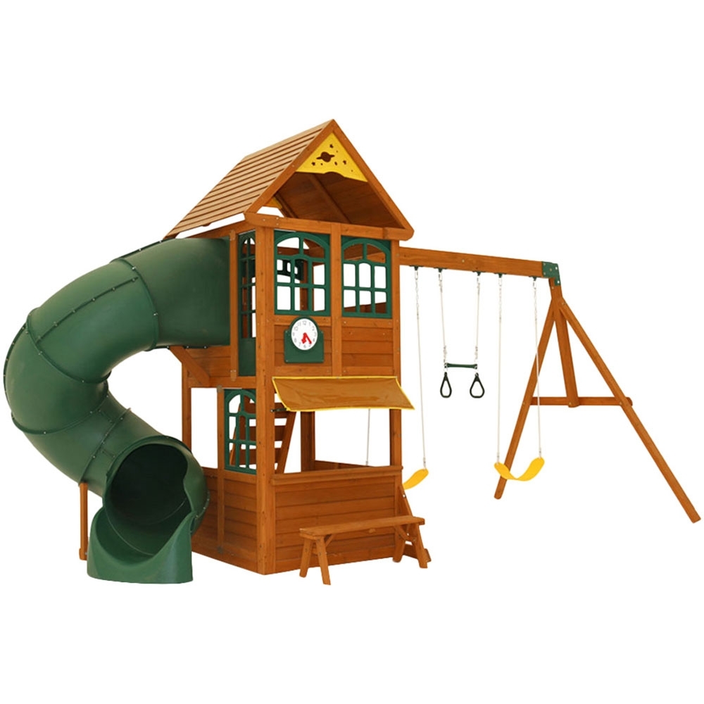 ألعاب خارجية للأطفال كيد كرافت Kidkraft Forest Ridge Swing Set - 1}