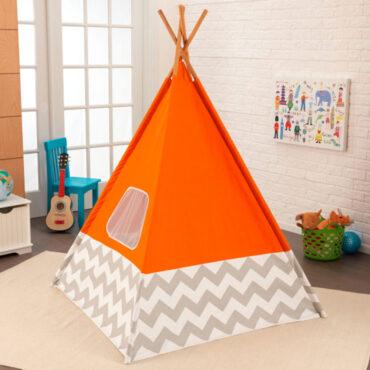 خيمة اللعب للأطفال كيد كرافت KidKraft Orange Teepee Tents