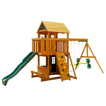 ألعاب خارجية للأطفال كيد كرافت KidKraft Ashberry Wooden Swing Set - 2}
