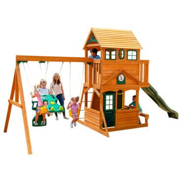 ألعاب خارجية للأطفال كيد كرافت KidKraft Ashberry Wooden Swing Set - 4}