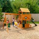 ألعاب خارجية للأطفال كيد كرافت KidKraft Ashberry Wooden Swing Set - SW1hZ2U6Njk5OTM5