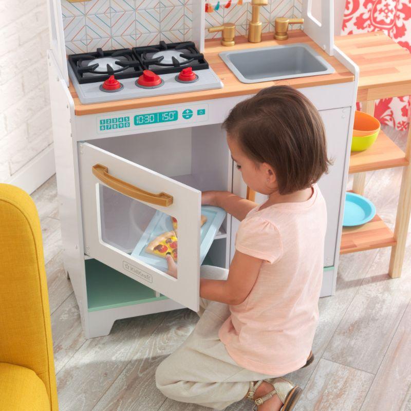 مطبخ اللعب للأطفال كيد كرافت Kidkraft Boho Bungalow Wooden Play Kitchen - cG9zdDo2OTk3ODc=