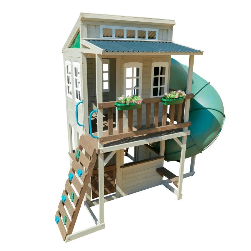 بيت اطفال كبير خشبي طابقين كيد كرافت Kidkraft Two Floors Wooden Cozy Escape Playhouse