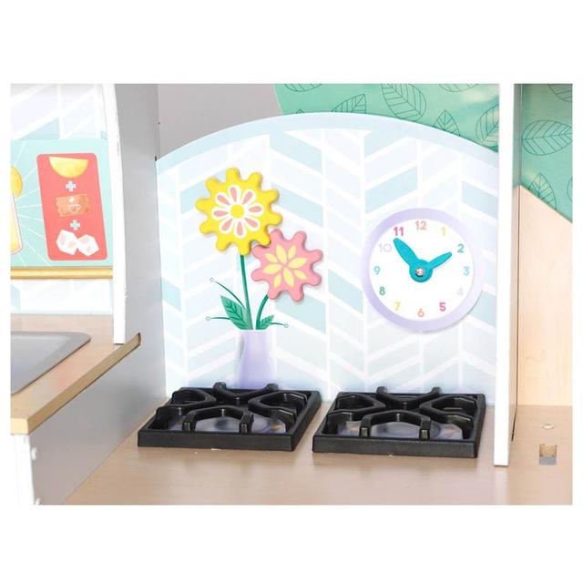 العاب مطبخ للاطفال خشبية مع أضواء وماكينة ثلج كيد كرافت Kidkraft Ice Machine Lights With Wooden Happy Harvest Play Kitchen - SW1hZ2U6Njk5MTM5
