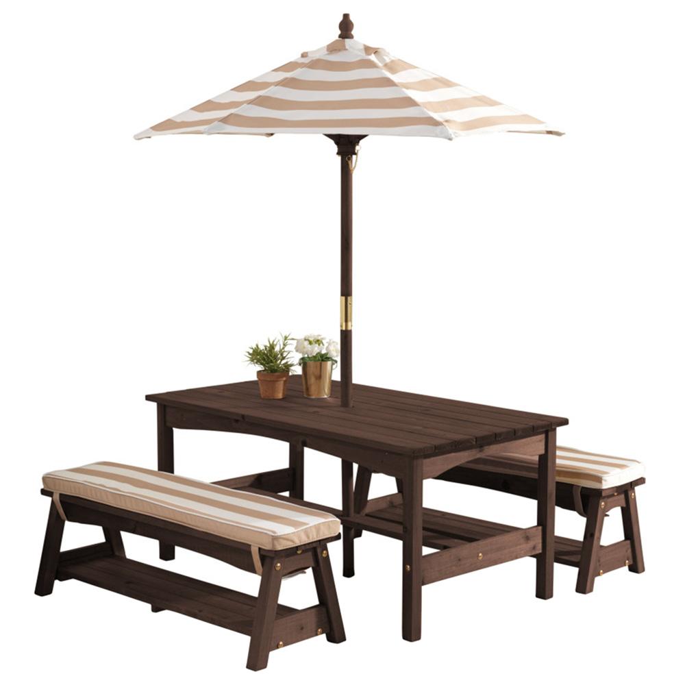 طاولة وكراسي للأطفال كيد كرافت Kidkraft Outdoor Table/Bench Set