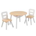 Kidkraft Round Storage Table & 2 Chair Set - Natural & White - SW1hZ2U6Njk5NzMy