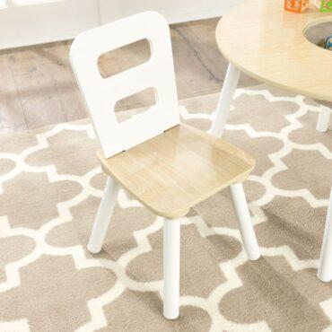 طاولة وكراسي الأطفال كيد كرافت Kidkraft Round Storage Table & 2 Chair - 8}