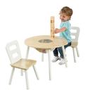 Kidkraft Round Storage Table & 2 Chair Set - Natural & White - SW1hZ2U6Njk5NzI4