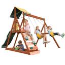 ألعاب خارجية للأطفال زحليقة وارجوحة كيد كرافت صن فيو Kidkraft Sunview II Wooden Swing Playset - SW1hZ2U6Njk5ODgx