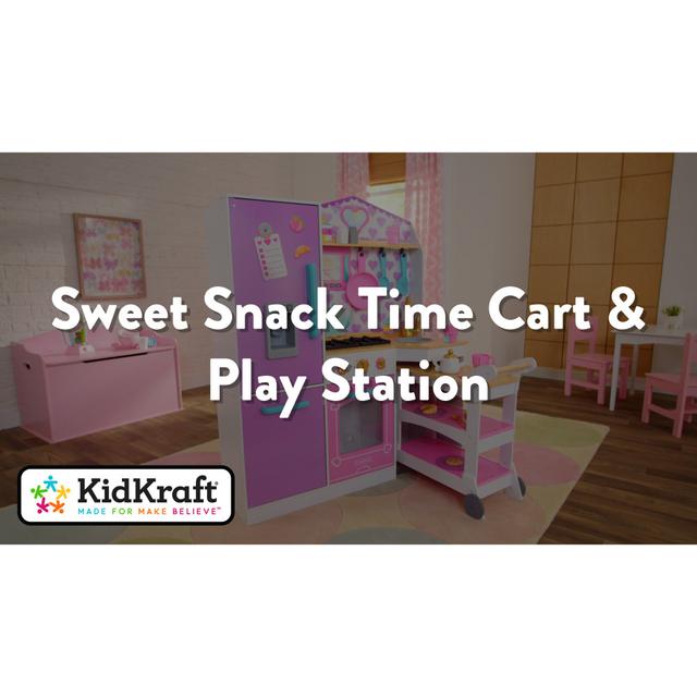 مطبخ اللعب للأطفال كيد كرافت Kidkraft Sweet Snack Time Cart & Play Kitchen - SW1hZ2U6Njk5NDE3