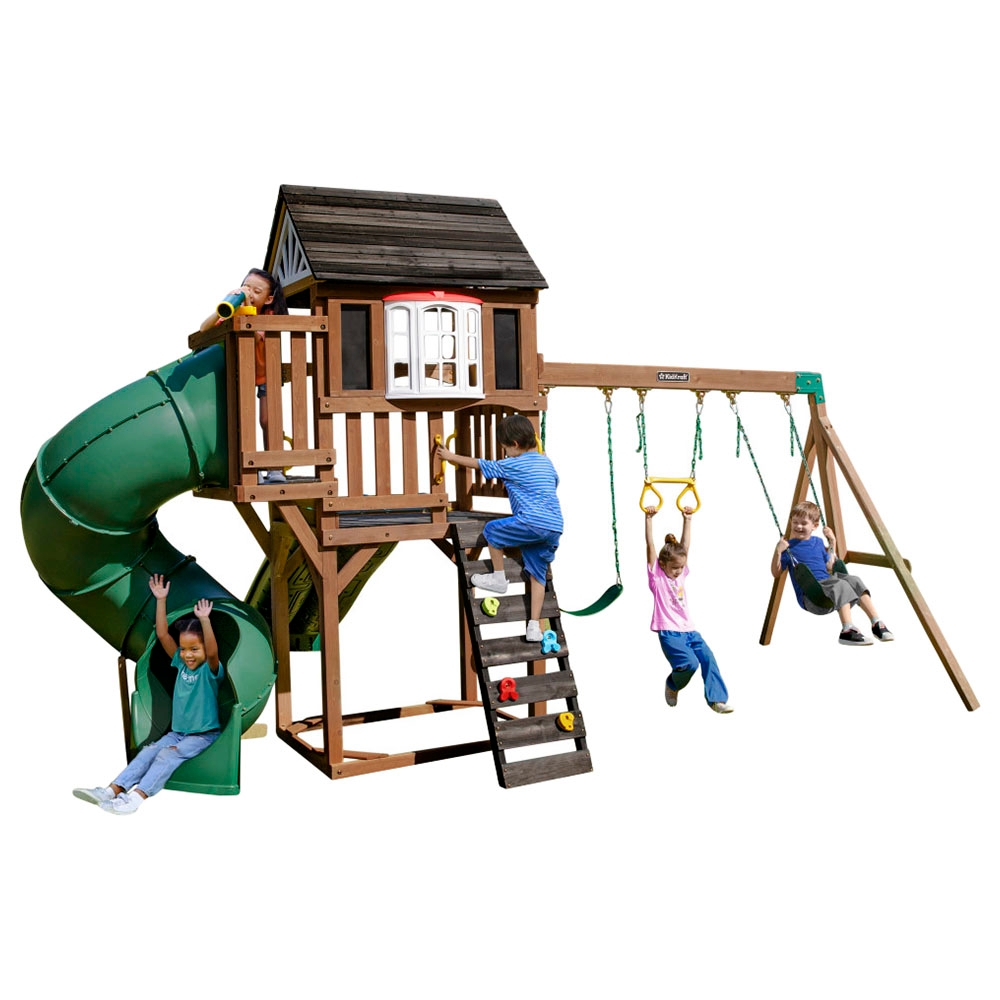 ألعاب خارجية للأطفال كيد كرافت Kidkraft Timberlake Swing Set - 1}