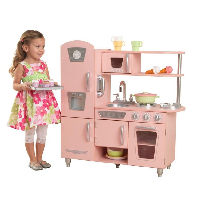 مطبخ اللعب للأطفال كيد كرافت Kidkraft Vintage Play Kitchen - SW1hZ2U6Njk5NzQ5
