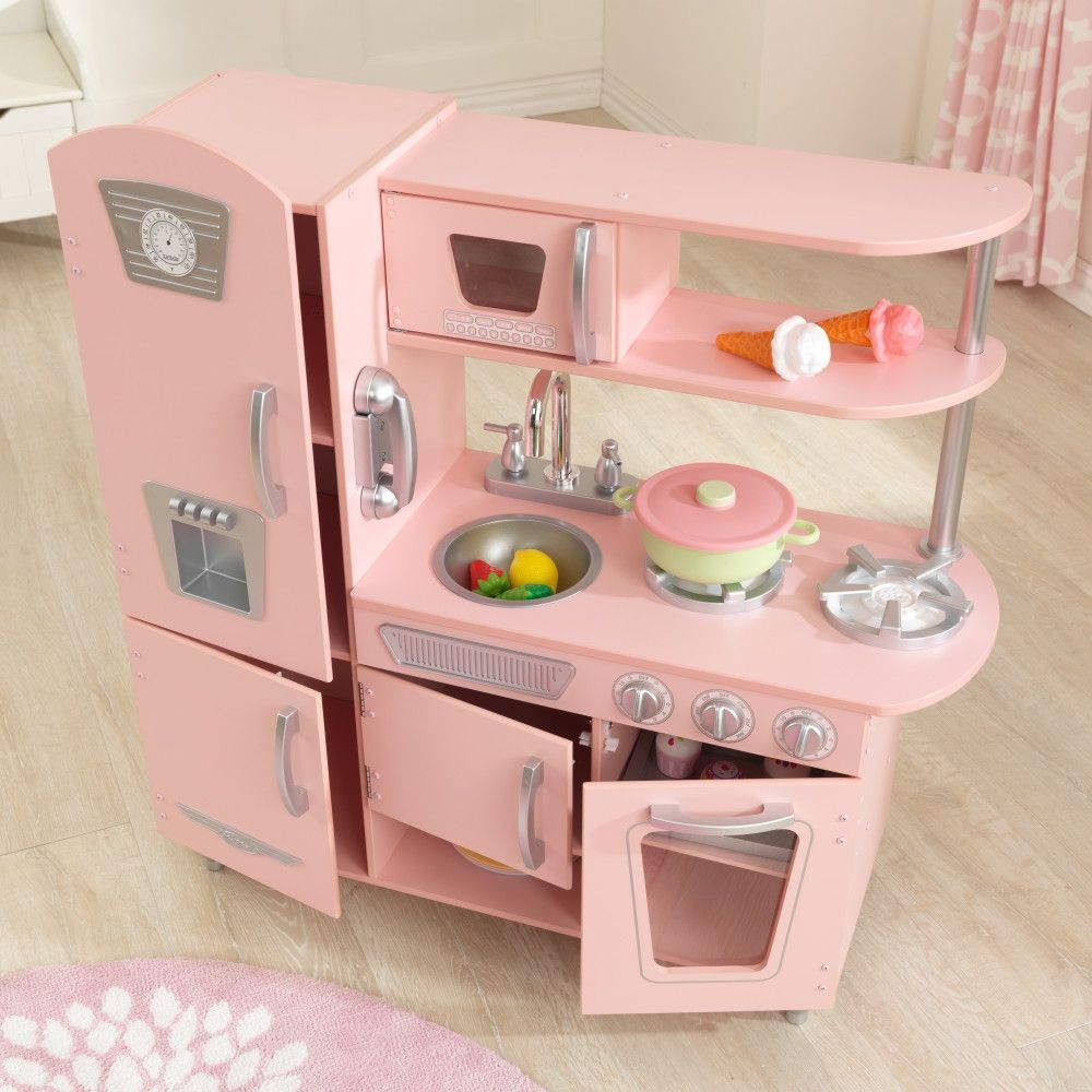 مطبخ اللعب للأطفال كيد كرافت Kidkraft Vintage Play Kitchen - 8}