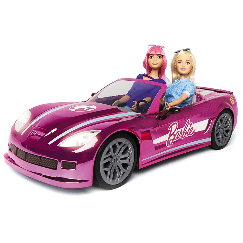 لعبة سيارة تحكم عن بعد للأطفال 8كم/س - زهري Barbie RC Dream Car-Mondo