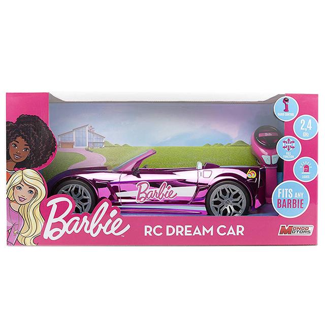 لعبة سيارة تحكم عن بعد للأطفال 8كم/س - زهري Barbie RC Dream Car-Mondo - SW1hZ2U6NjkxNDQz
