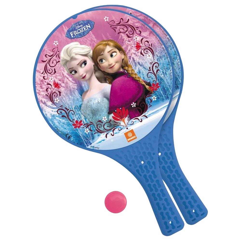 مضرب كرة للاطفال 2 قطع - ملكة الثلج Paddle Bat Set Frozen 2-Mondo