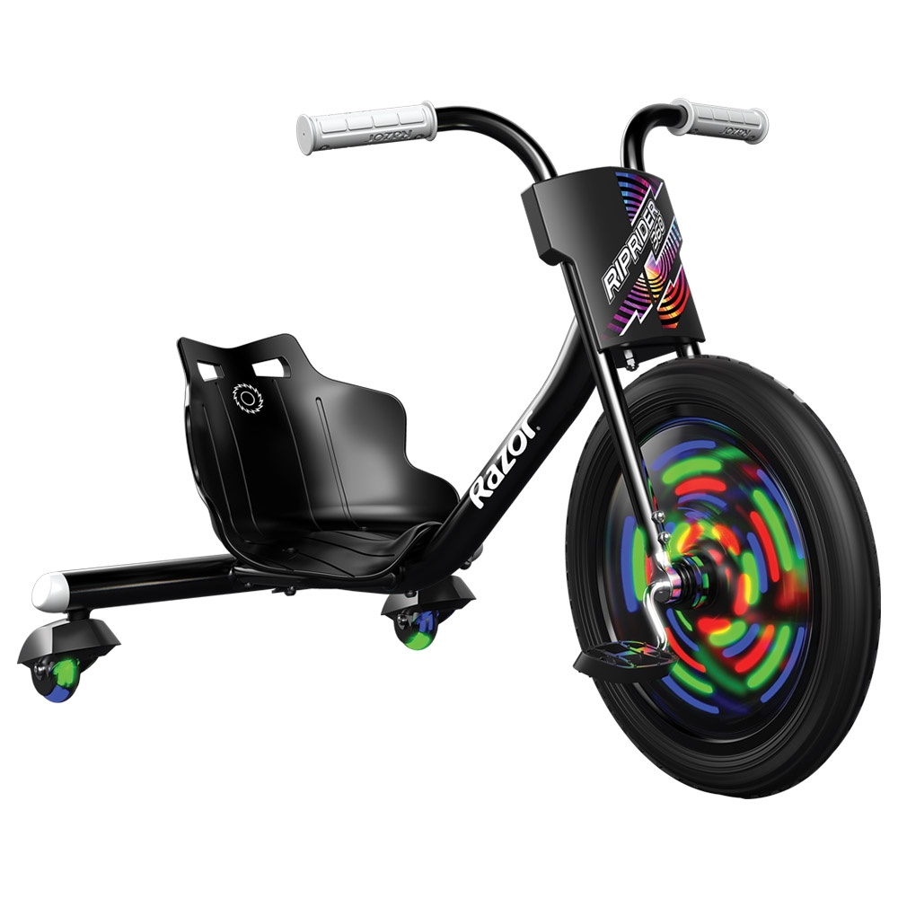 دراجة اطفال ثلاثية العجلات - أسود RipRider 360 Lightshow Trike - Razor