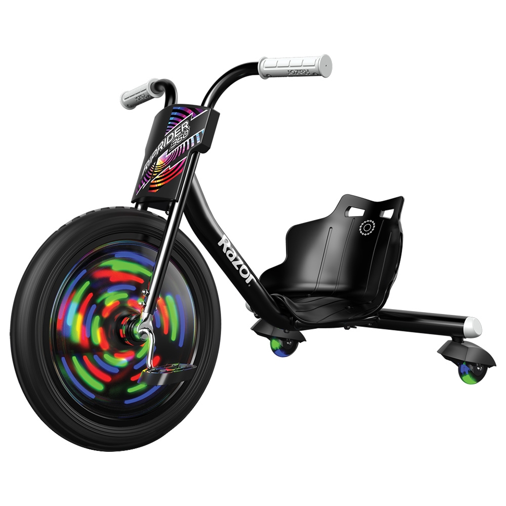 دراجة اطفال ثلاثية العجلات - أسود RipRider 360 Lightshow Trike - Razor - 1}
