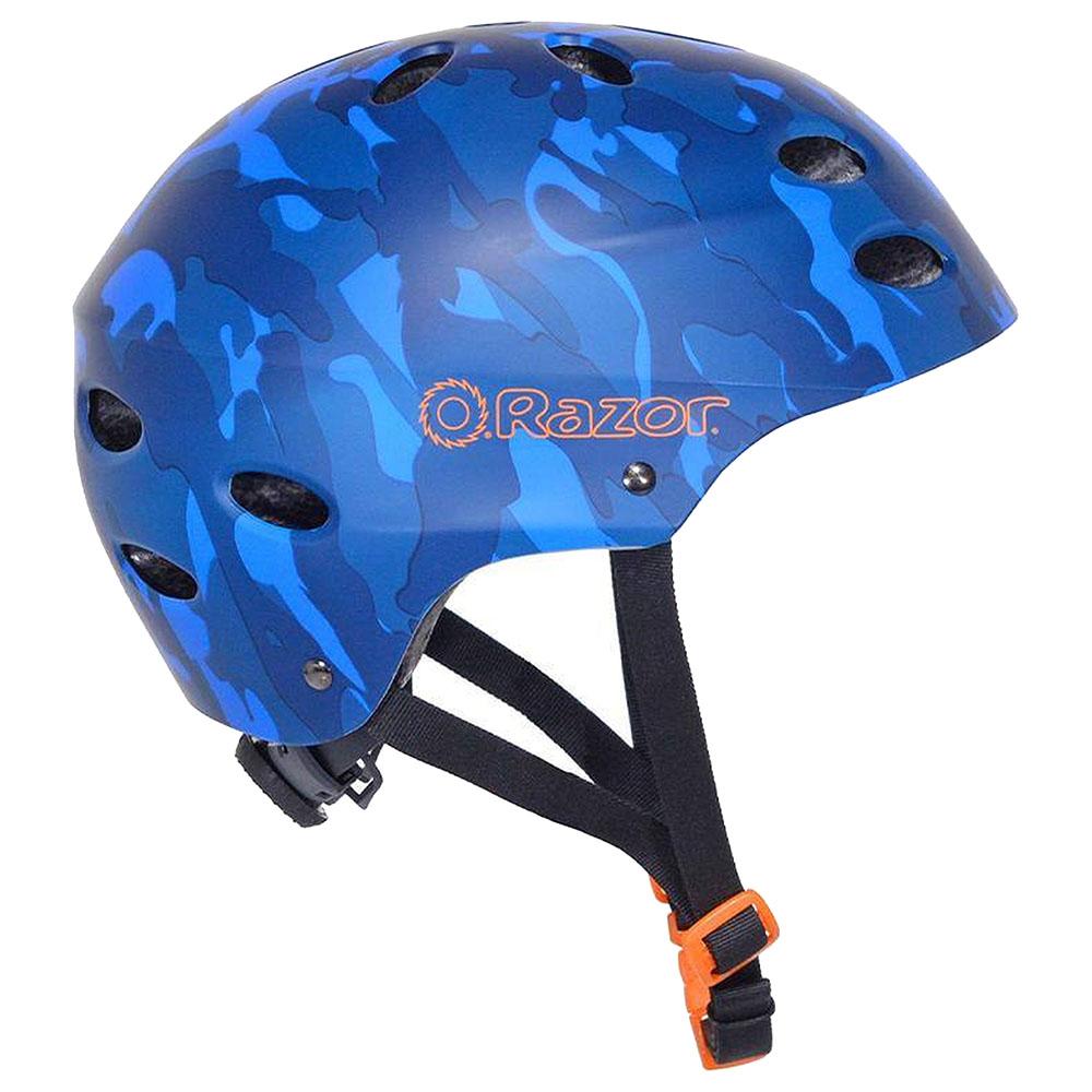 خوذة دراجة (خوذة سيكل) للشباب - أزرق مموه Youth Helmet-Razor