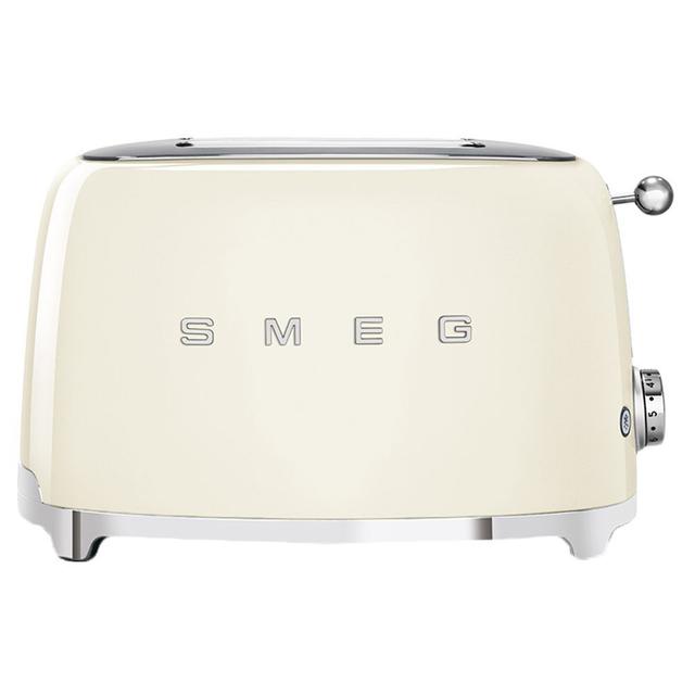 Smeg 2 Slice Toaster 50's Retro Style - Cream - SW1hZ2U6NzAxNzM4