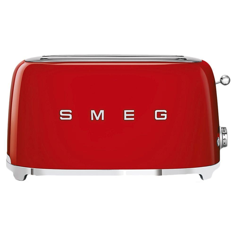 توستر 2 قطعة 950 واط سميج أحمر Smeg Toaster 2 Slice