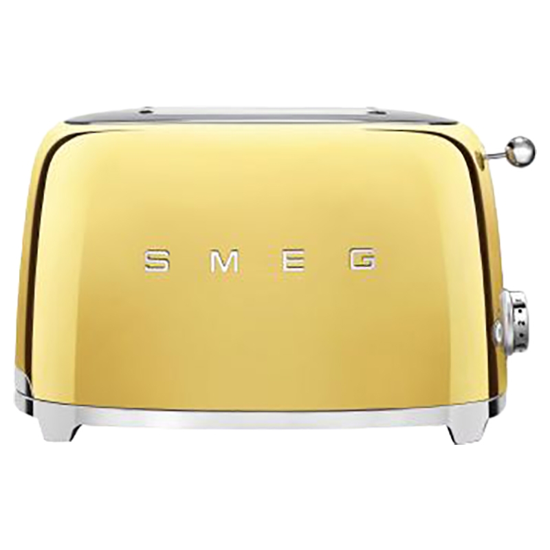 توستر 2 قطعة 950 واط سميج ذهبي Smeg Toaster 2 Slice