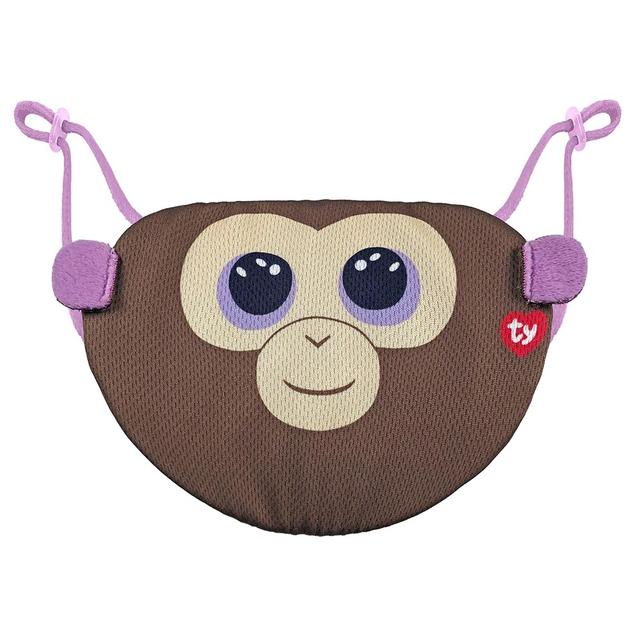 Ty - Beanie Boo Face Mask Monkey Coconut - Brown - SW1hZ2U6Njk0MTE5