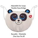 قناع وجه للأطفال لون أبيض Ty Beanie Boo Face Mask Panda Bamboo - SW1hZ2U6Njk0MTMy