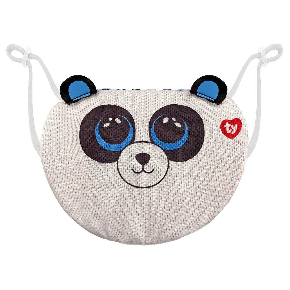 قناع وجه للأطفال لون أبيض Ty Beanie Boo Face Mask Panda Bamboo