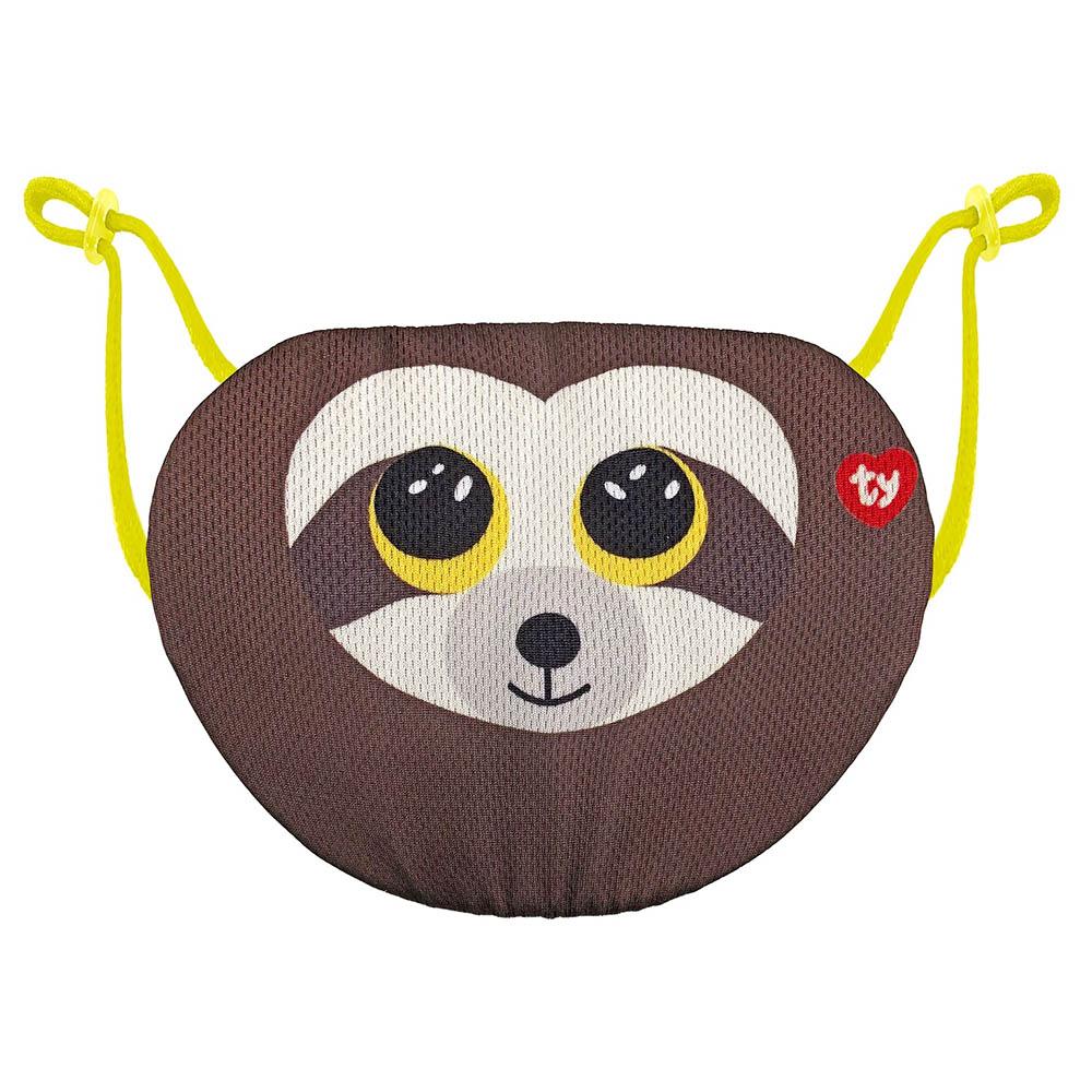 قناع وجه للأطفال لون بني Ty Beanie Boo Face Mask Sloth Dangler