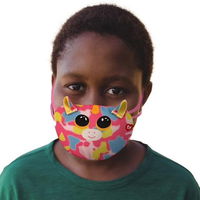 قناع وجه للأطفال ملون Ty Beanie Boo Face Mask Unicorn Fantasia - SW1hZ2U6Njk0MTA1