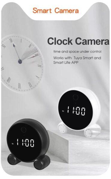 ساعة رقمية مع كاميرا مخفية Tuya Smart Life HD IP Clock Camera