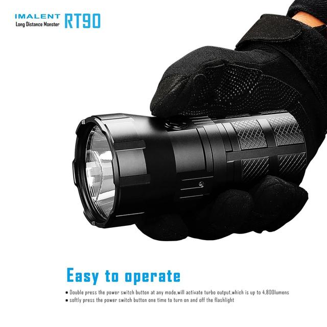 كشاف يدوي قابل لإعادة الشحن Imalent RT90 Flashlight بقوة 4800 لومن - SW1hZ2U6Njg3MDE4