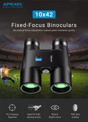 Apexel 10x42 Fixed Focus Binoculars Autofocus Telescope - SW1hZ2U6Njg3MzA2
